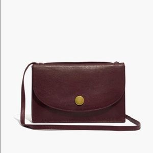 NWT! Madewell Slim Convertible Bag - Dark Burgundy